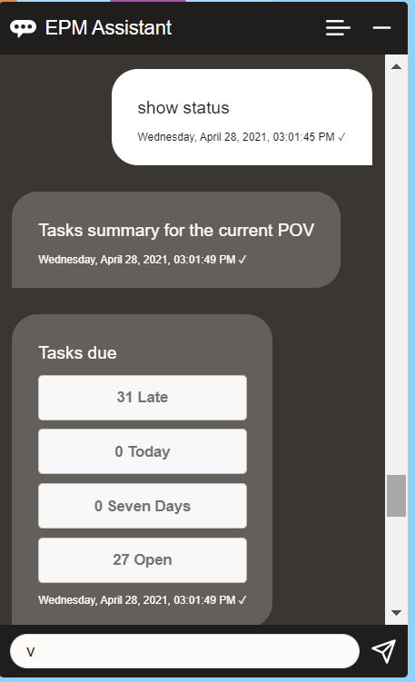Show Status for Tax Reporting