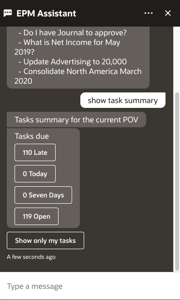 show task summary image