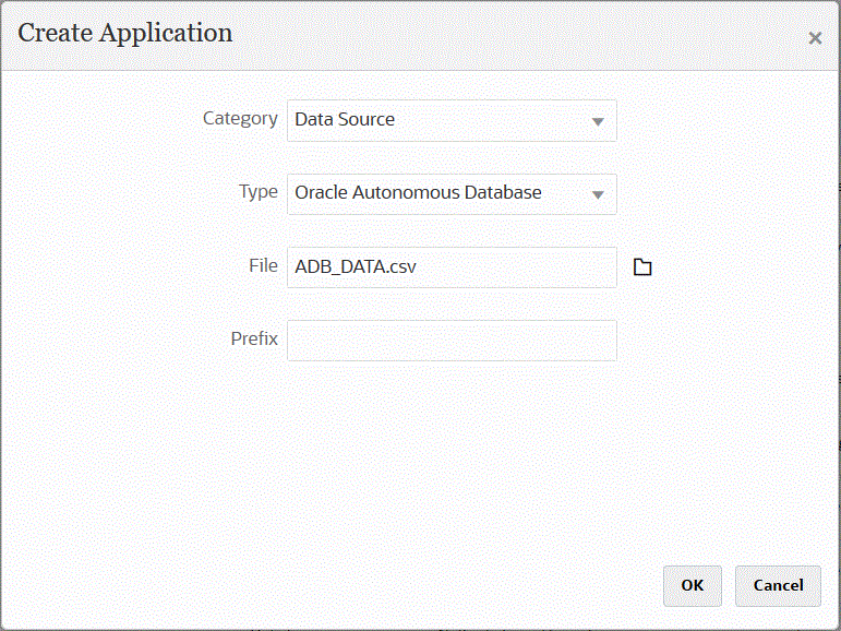 Image shows the Application page.