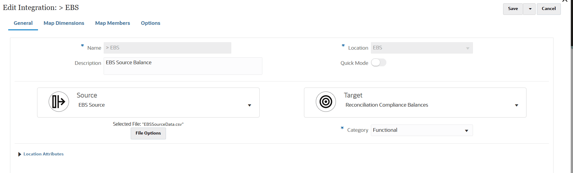 Image shows the Create Integration page.