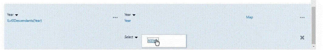 Image shows the Select drop-down.