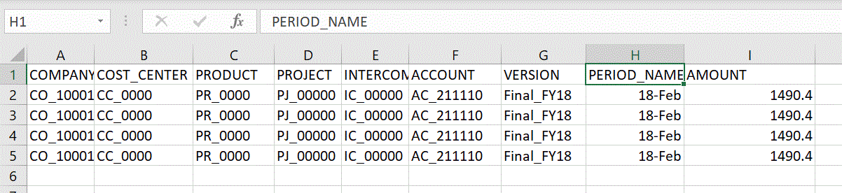 Image shows dimension headers in a text file.