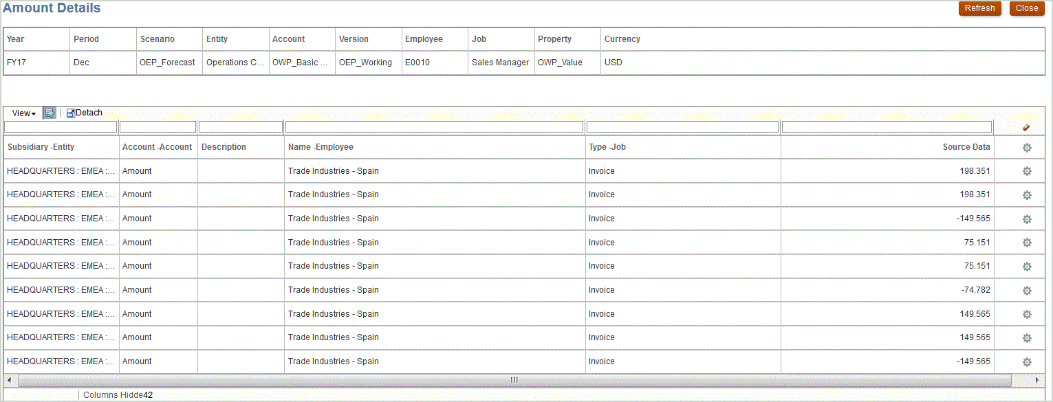 Image shows the defined source system landing page.