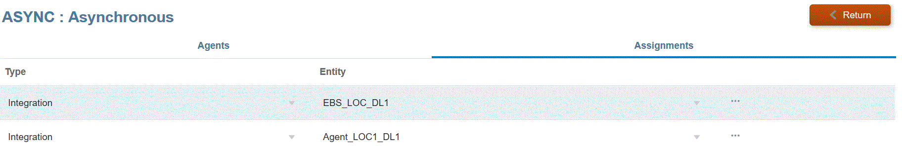 Image shows the Assignment tab.