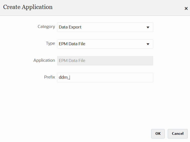Image shows Create Applications page.