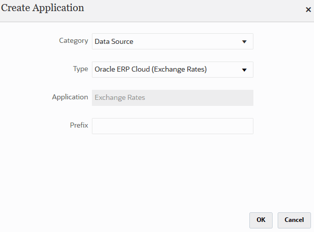 Image shows the Create Application page.
