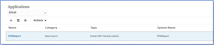 Image shows the Application page.