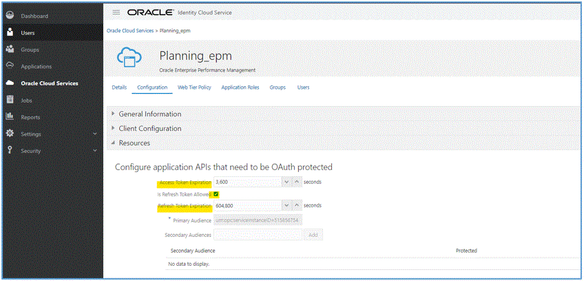 Image shows the Configuration tab.