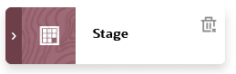 Image shows stage card.