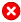 Image shows the failed icon.