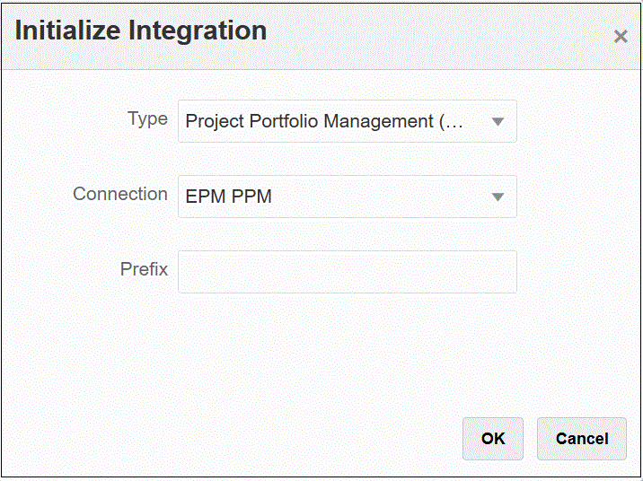 Image shows the Initialize Integration page.