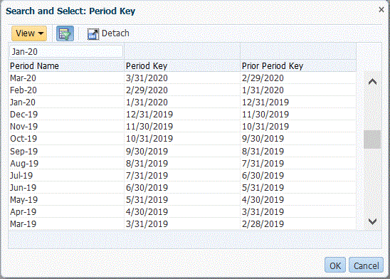 Image shows the Search and Select page.