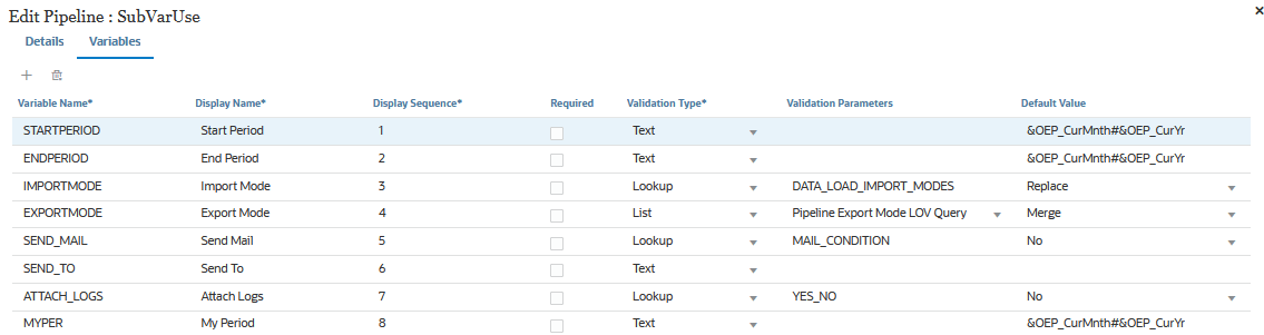 Image shows substitution variable.