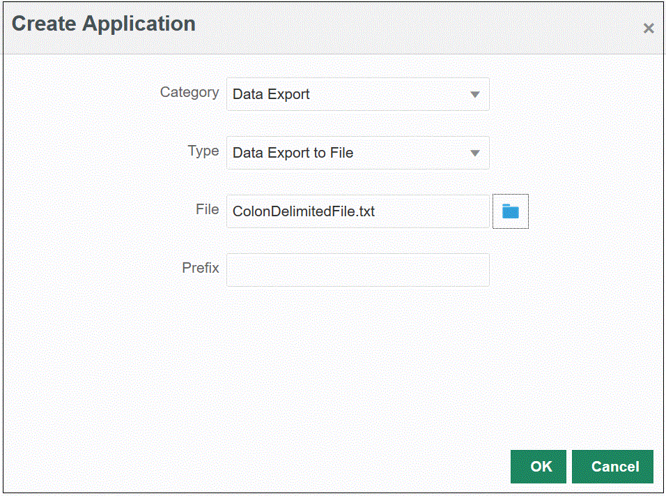 Image shows the Create Applications page.