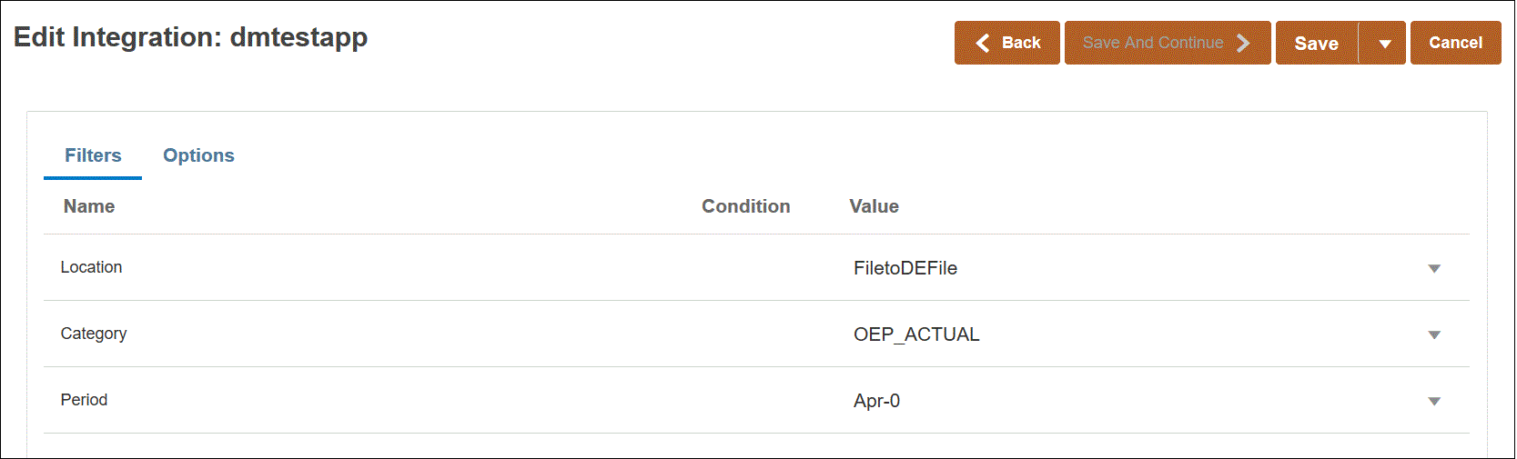 Image shows the Options page.