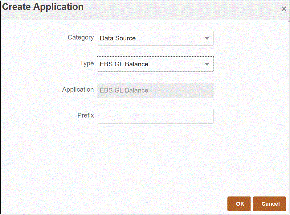 Image shows the Create Applications page.