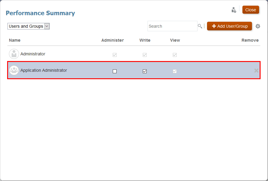 access control setting added