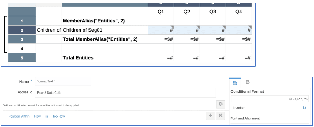 conditional formatting conditional suppression
