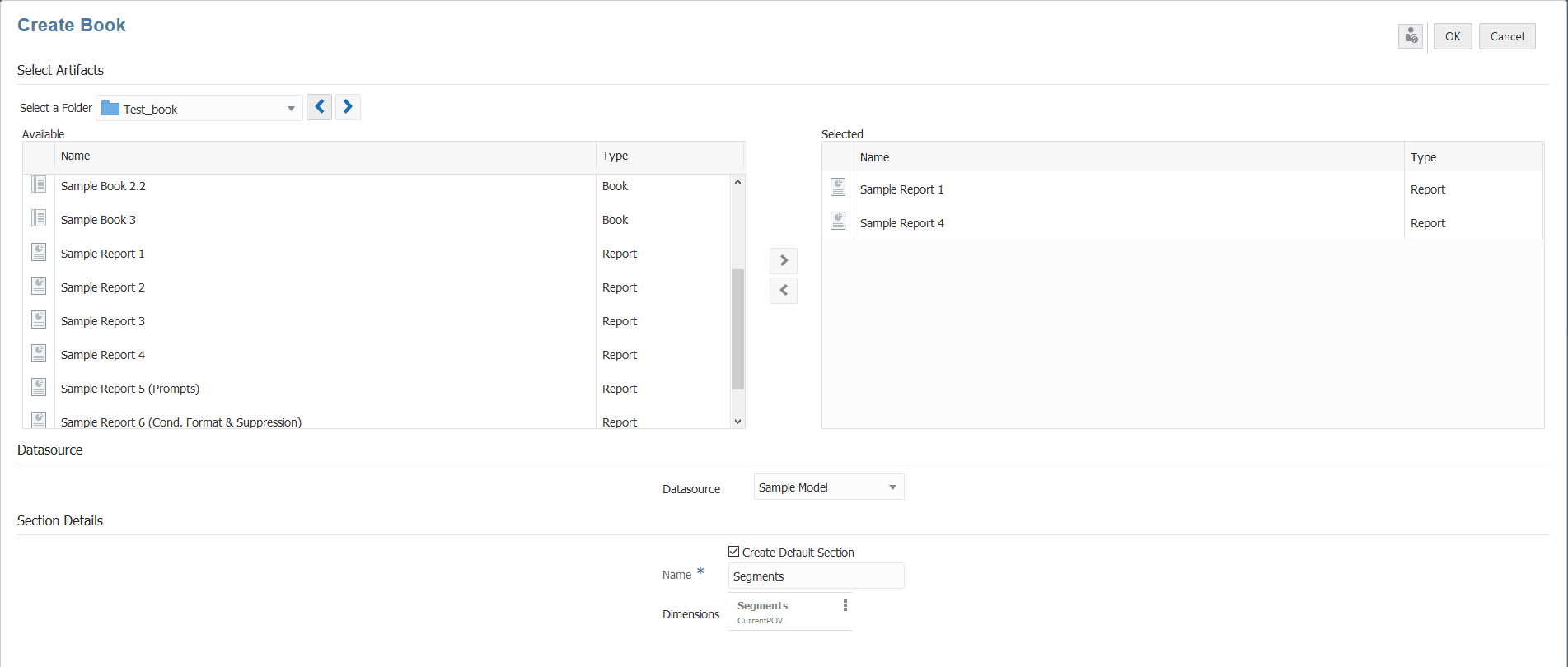 create book user interface