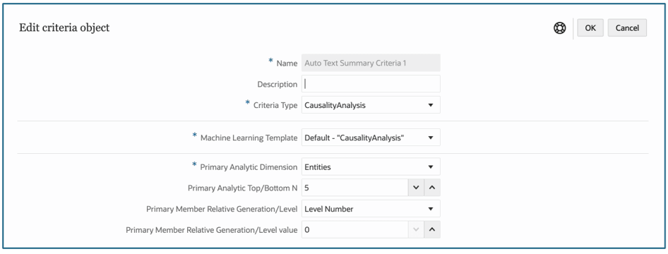 Criteria Definition for Sample Reports 13c