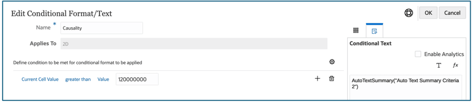 Edit Conditional Text