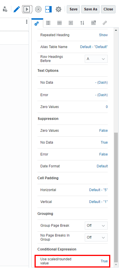 Use scaled or rounded value