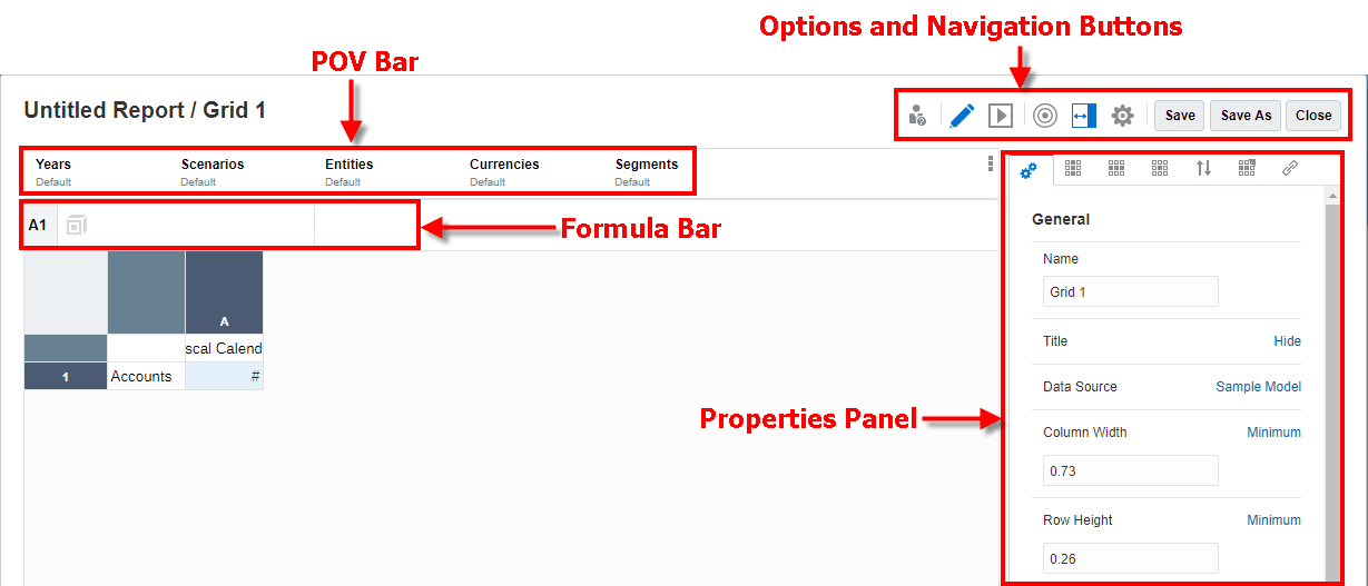 screenshot showing grid designer UI screenshot showing grid designer UI