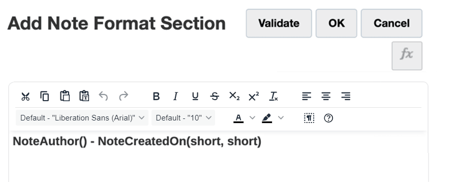 added a few note text functions in the editor