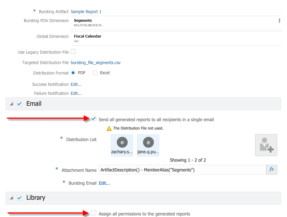 targeted distribution - bursting file targeted distribution - bursting file