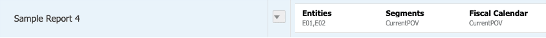 By default, the TOC displayed for Sample Report