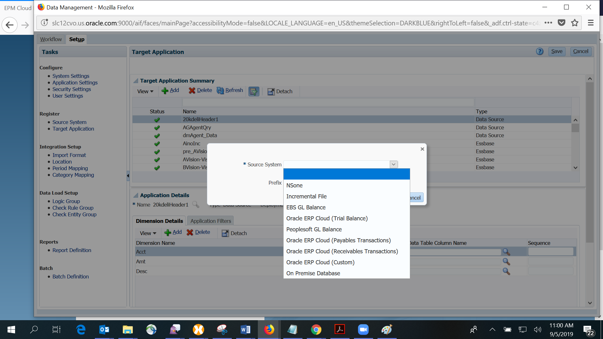 Image shows the Task pane.