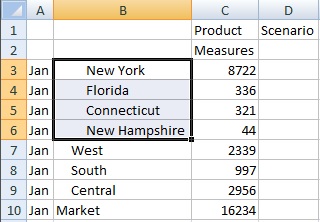 Shows the New York, Florida, Connecticut, and New Hampshire members selected. Shows the New York, Florida, Connecticut, and New Hampshire members selected.
