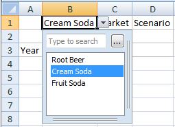 Cream Soda is selected from the cell-based POV. Cream Soda is selected from the cell-based POV.