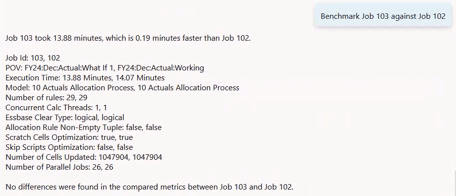 Benchmark job example Benchmark job example