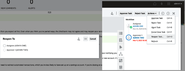 Reopen Closed Task - Admin