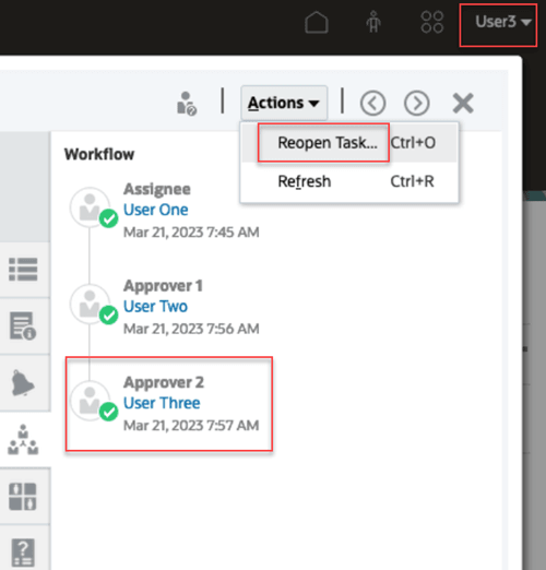 Reopen Task - User