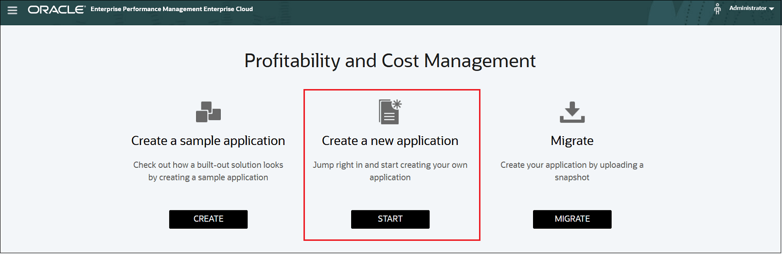 Create a New Application