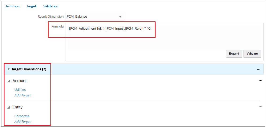 Example of a Calculation Rule