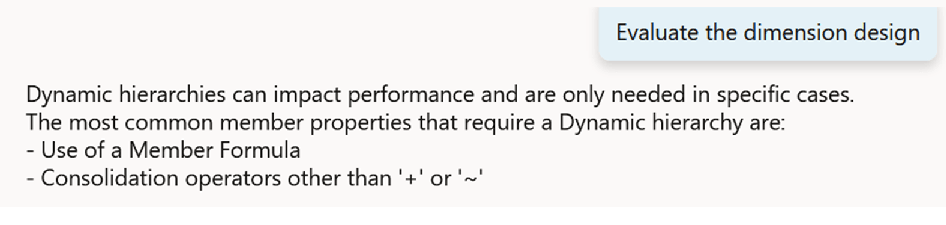 Evaluate the Dimension Design example Evaluate the Dimension Design example