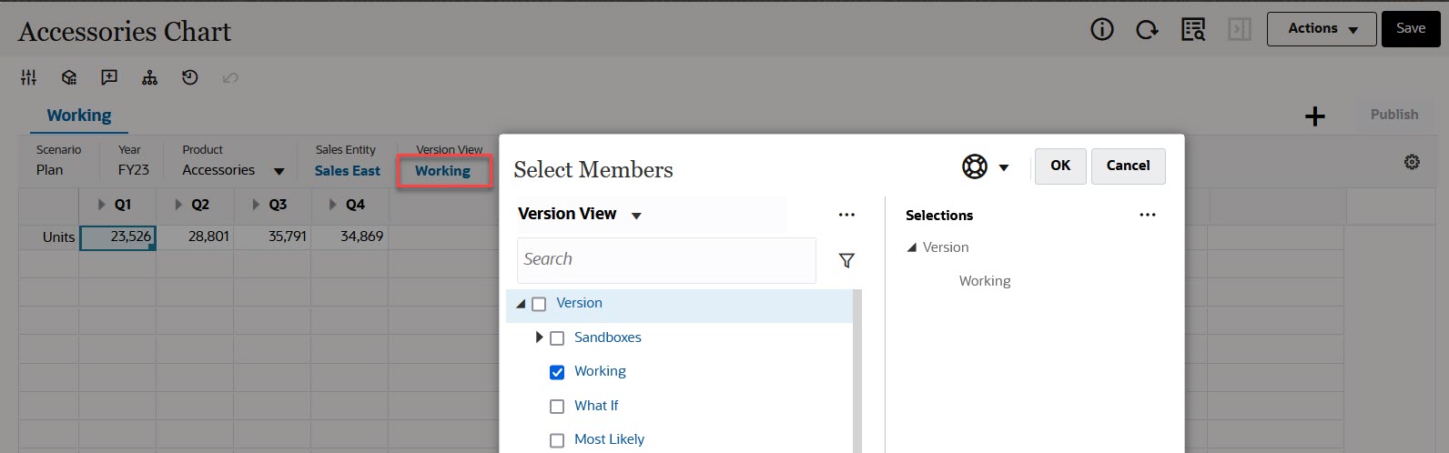 Opening the member selector in Forms 2.0 Opening the member selector in Forms 2.0