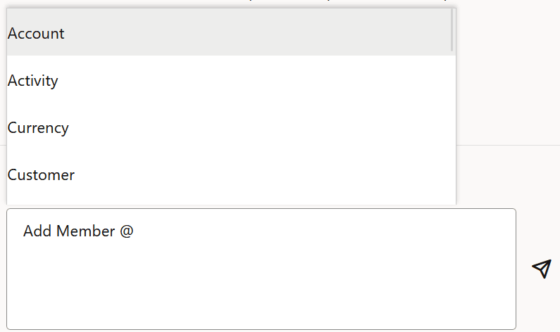 Smart Lookup user request to add a member with a pop-up of the available members Smart Lookup user request to add a member with a pop-up of the available members