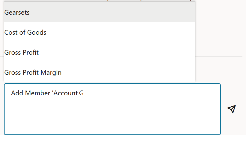 Smart Lookup user request with Gearsets selected in the pop-up Smart Lookup user request with Gearsets selected in the pop-up