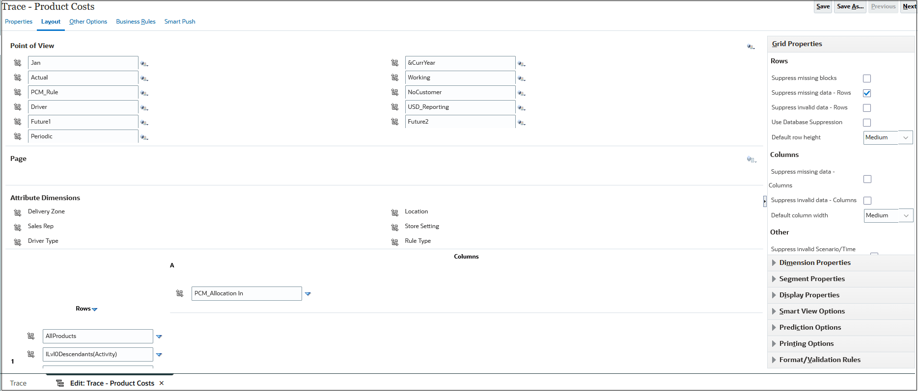 Sample Data Form for Product Costs Sample Data Form for Product Costs