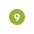 Number 9 on green backround.