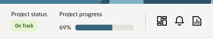 Record information panel in project record header.