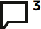Project discussion icon showing the number of original messages