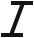 Italic character