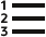 Numbered list icon