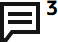 icon indicating the number of unread messages in the project discussion.