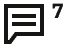 icon indicating the number of unread messages in the project discussion.